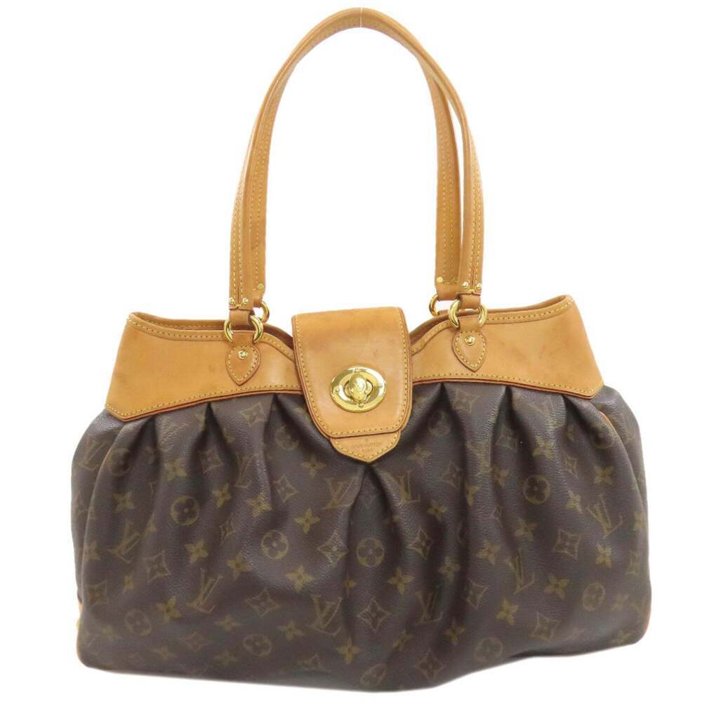 LOUIS VUITTON Brown Monogram Canvas Tote Bag